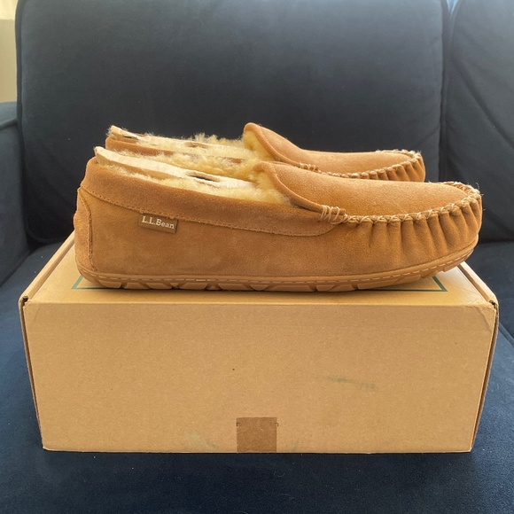 LL Bean Wicked Good Slippers, Venetian, Brown, Size 10 M main image 3